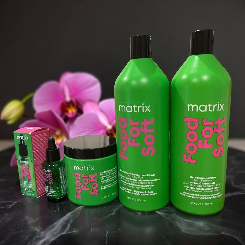 Matrix Food For Soft Hydrating Dry Hair Shampoo Conditioner Mask Oil Kit